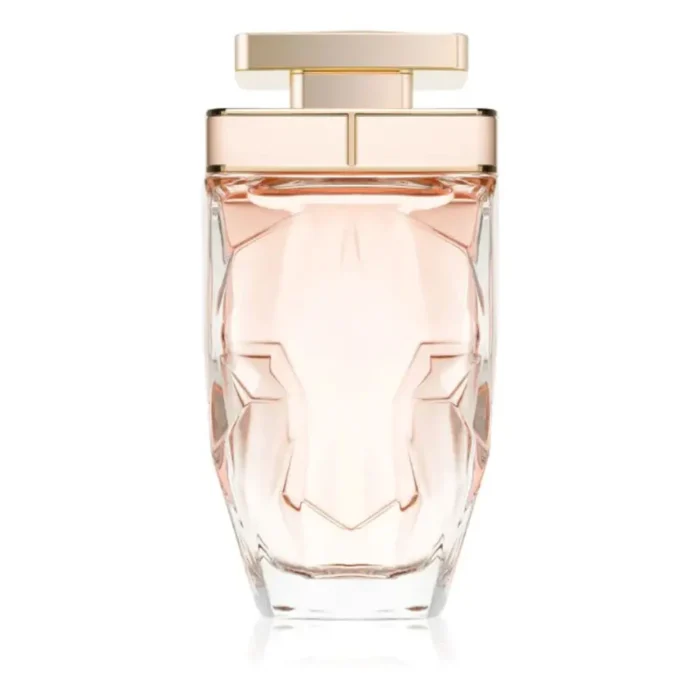 Cartier La Panthère Eau De Toilette for Women 75ml – Elegant floral fragrance in a sculpted glass bottle shaped like a panther’s face.